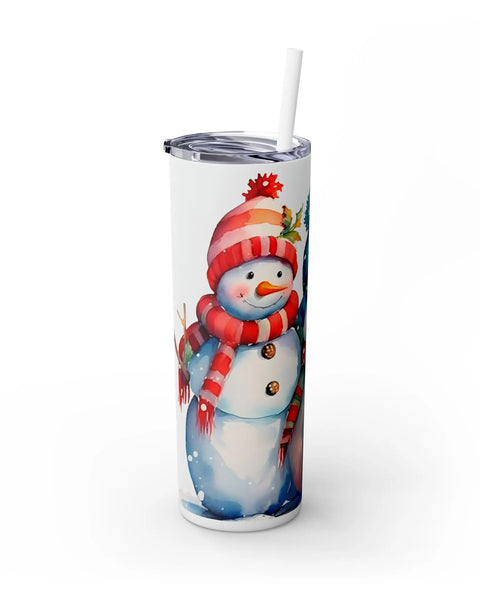 Rockin Santa Claus With Guitar Music Lover Christmas Tumbler 20oz Skinny