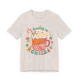 Running on Coffee & Christmas Cheer T-Shirt - Festive Holiday Mug Design