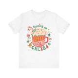 Running on Coffee & Christmas Cheer T-Shirt - Festive Holiday Mug Design