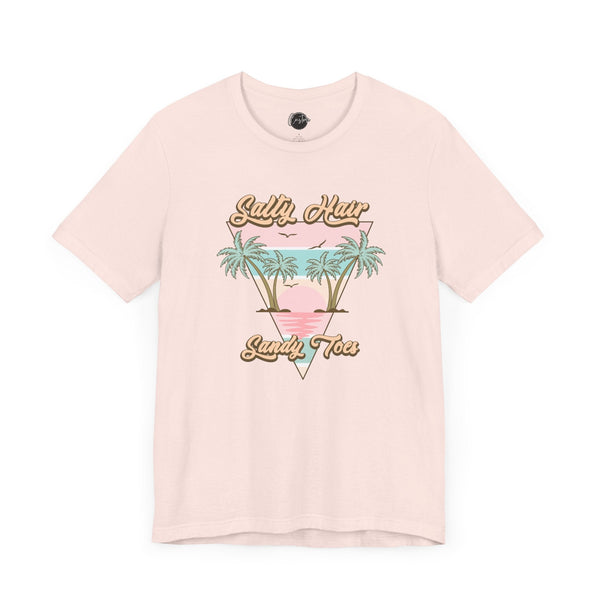 Salty Hair & Toes Beach T-Shirt - Coastal Chic Tee | Lake Life Shirt | Summer Graphic Top | Trendy Vacation Wear