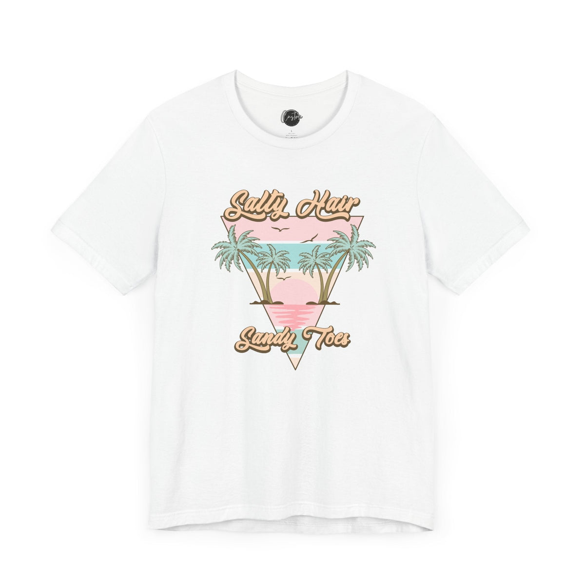 Salty Hair & Toes Beach T-Shirt - Coastal Chic Tee | Lake Life Shirt | Summer Graphic Top | Trendy Vacation Wear