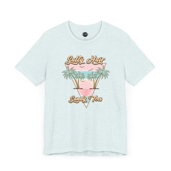 Salty Hair & Toes Beach T-Shirt - Coastal Chic Tee | Lake Life Shirt | Summer Graphic Top | Trendy Vacation Wear