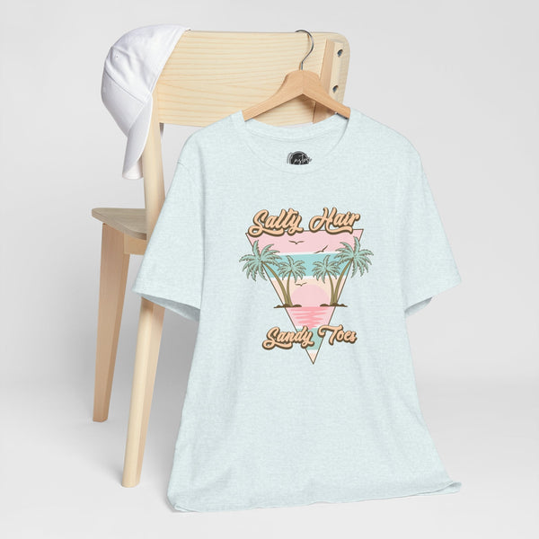 Salty Hair & Toes Beach T-Shirt - Coastal Chic Tee | Lake Life Shirt | Summer Graphic Top | Trendy Vacation Wear