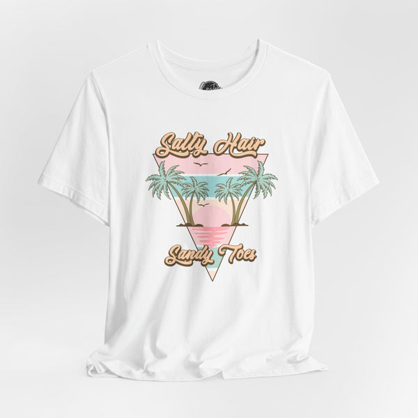 Salty Hair & Toes Beach T-Shirt - Coastal Chic Tee | Lake Life Shirt | Summer Graphic Top | Trendy Vacation Wear