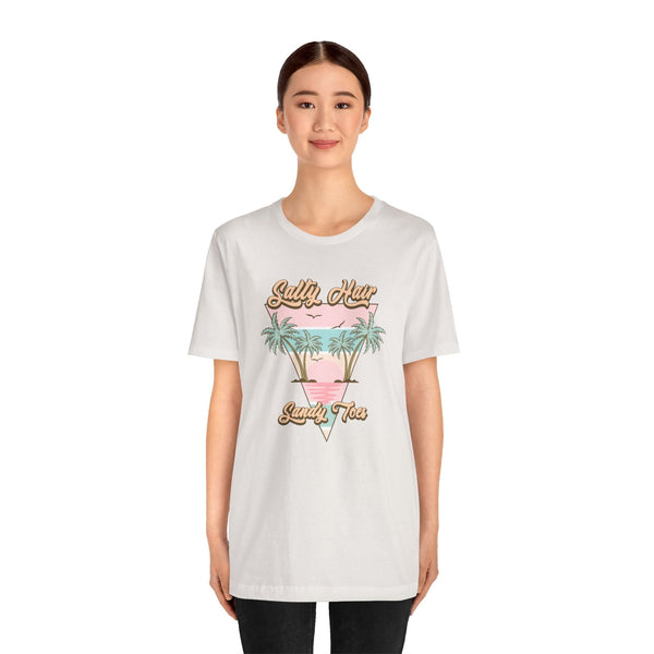 Salty Hair & Toes Beach T-Shirt - Coastal Chic Tee | Lake Life Shirt | Summer Graphic Top | Trendy Vacation Wear