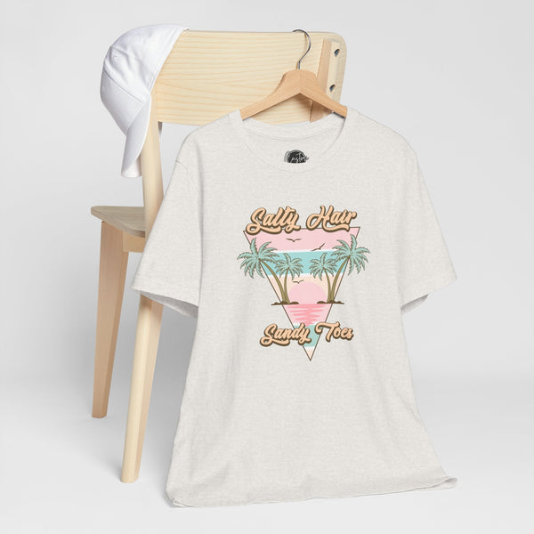 Salty Hair & Toes Beach T-Shirt - Coastal Chic Tee | Lake Life Shirt | Summer Graphic Top | Trendy Vacation Wear