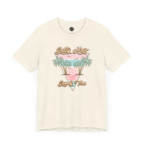 Salty Hair & Toes Beach T-Shirt - Coastal Chic Tee | Lake Life Shirt | Summer Graphic Top | Trendy Vacation Wear