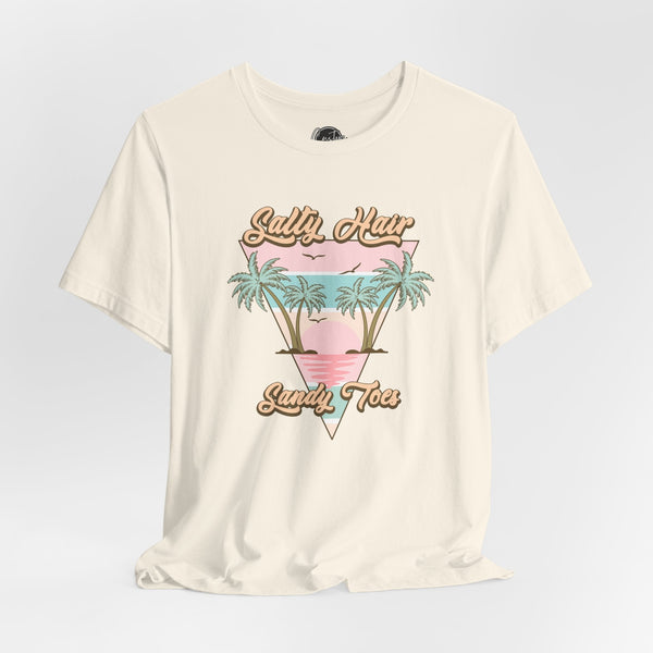 Salty Hair & Toes Beach T-Shirt - Coastal Chic Tee | Lake Life Shirt | Summer Graphic Top | Trendy Vacation Wear