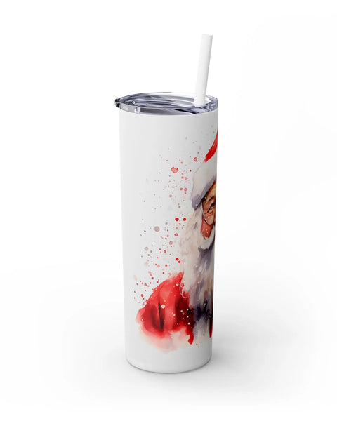 Santa Claus Watercolor Tumbler 20 Oz Keeps Drinks Cold 24 Hours Hot 12 Hours