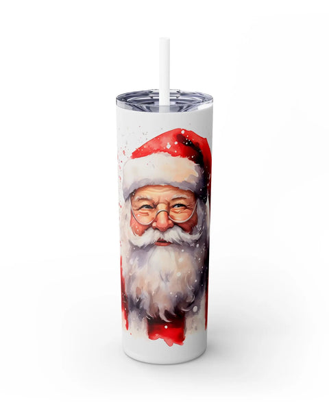Santa Claus Watercolor Tumbler 20 Oz Keeps Drinks Cold 24 Hours Hot 12 Hours