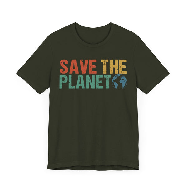 Save the Planet - Eco-Friendly Graphic Tee for Environmental Awareness