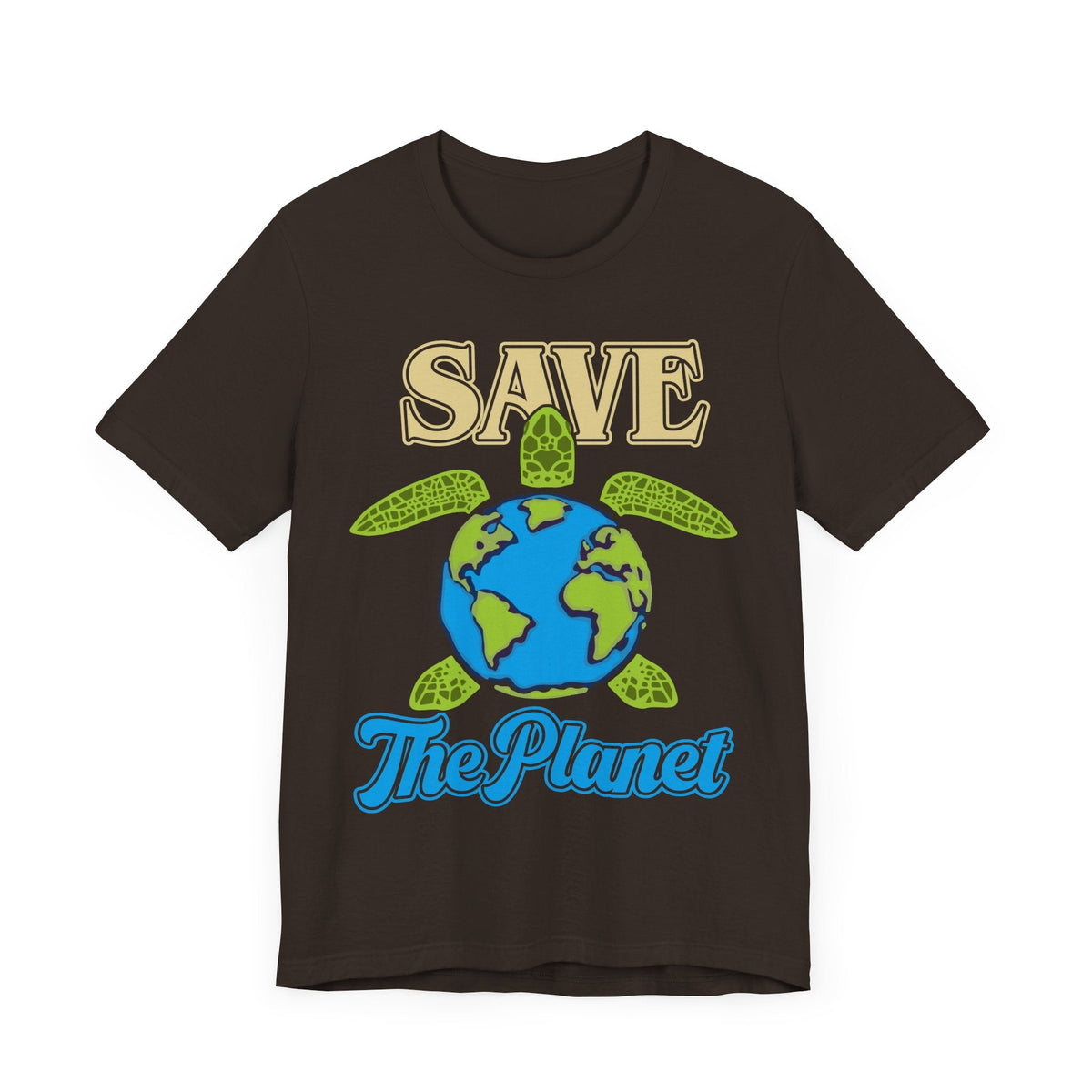 Save the Planet - Turtle Earth Graphic Tee, Ocean Conservation, Eco-Friendly Apparel, Environmental Awareness Shirt,