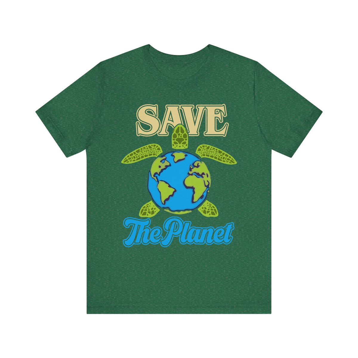 Save the Planet - Turtle Earth Graphic Tee, Ocean Conservation, Eco-Friendly Apparel, Environmental Awareness Shirt,