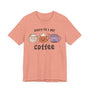 Scary Til I Get Coffee Halloween Shirt - Spooky Coffee Cups Graphic Tee