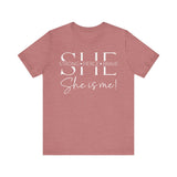 She Is Strong, Fierce, Brave - Motivational Women's Tee