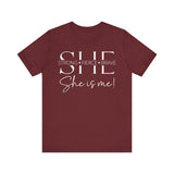 She Is Strong, Fierce, Brave - Motivational Women's Tee