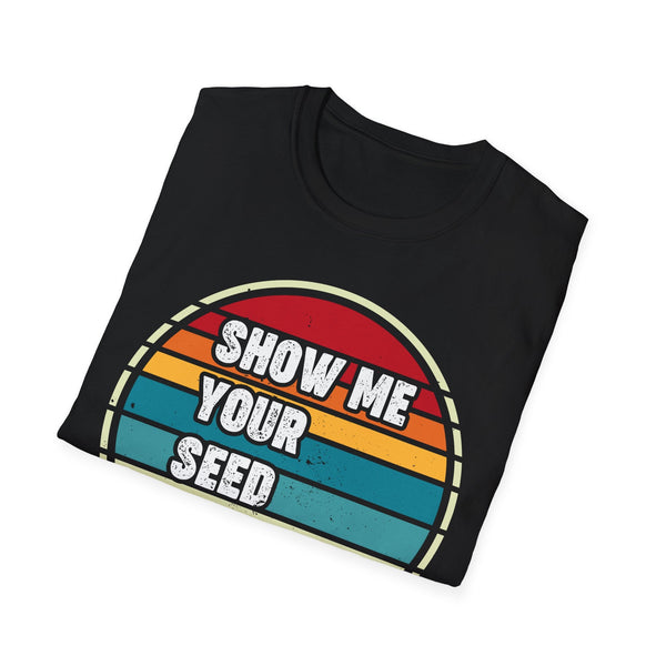 Show Me Your Seed Phrase Crypto T-Shirt – Cryptocurrency Shirt for Enthusiasts, Traders, and Meme Lovers