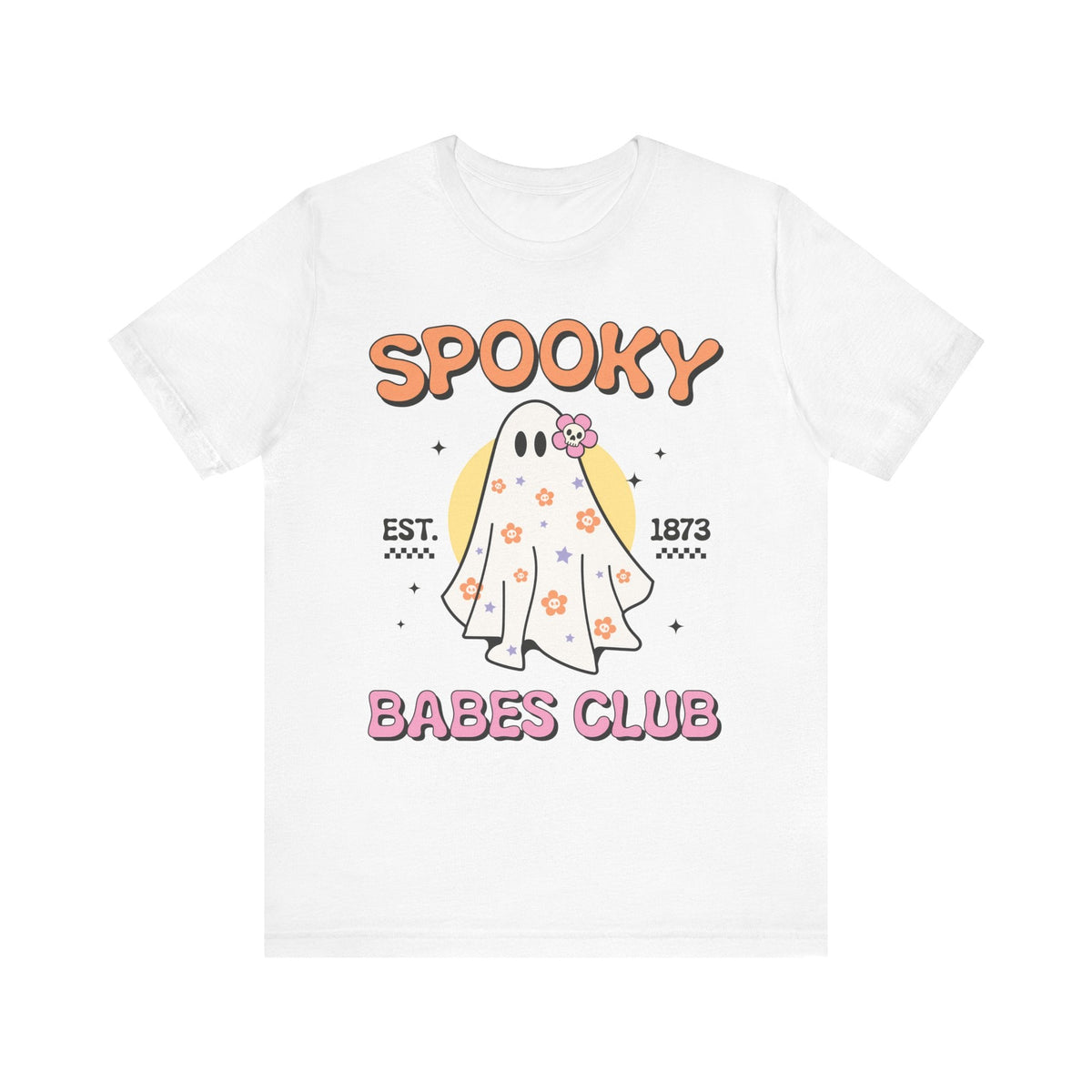 Spooky Babes Club Halloween Ghost Shirt - Retro Halloween Graphic Tee