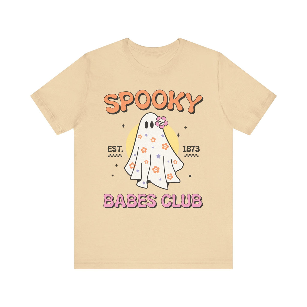 Spooky Babes Club Halloween Ghost Shirt - Retro Halloween Graphic Tee