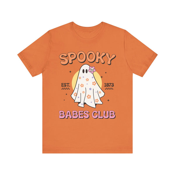 Spooky Babes Club Halloween Ghost Shirt - Retro Halloween Graphic Tee