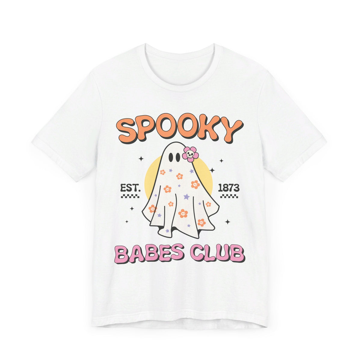 Spooky Babes Club Halloween Ghost Shirt - Retro Halloween Graphic Tee