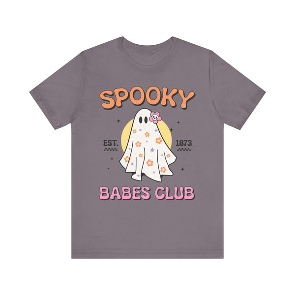 Spooky Babes Club Halloween Ghost Shirt - Retro Halloween Graphic Tee