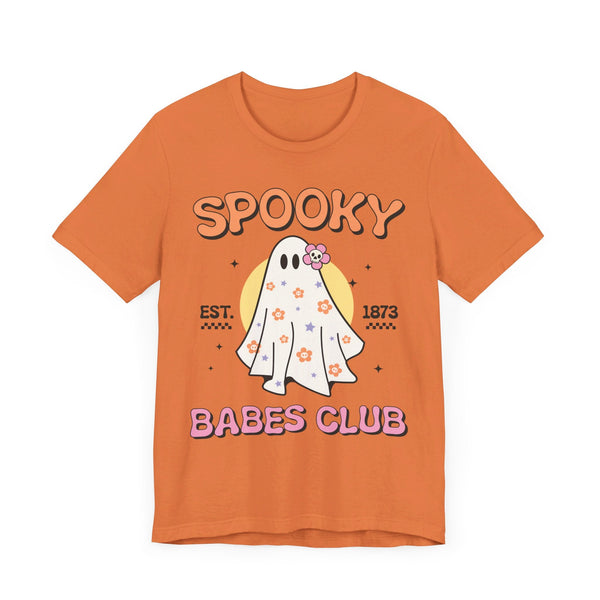 Spooky Babes Club Halloween Ghost Shirt - Retro Halloween Graphic Tee