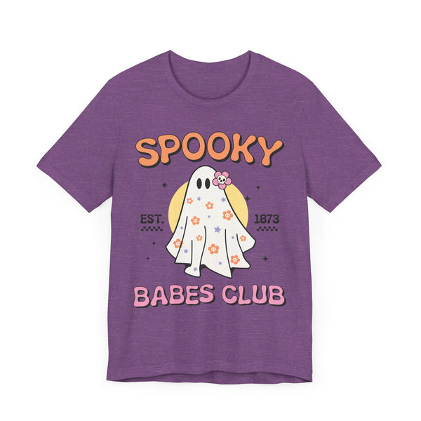 Spooky Babes Club Halloween Ghost Shirt - Retro Halloween Graphic Tee