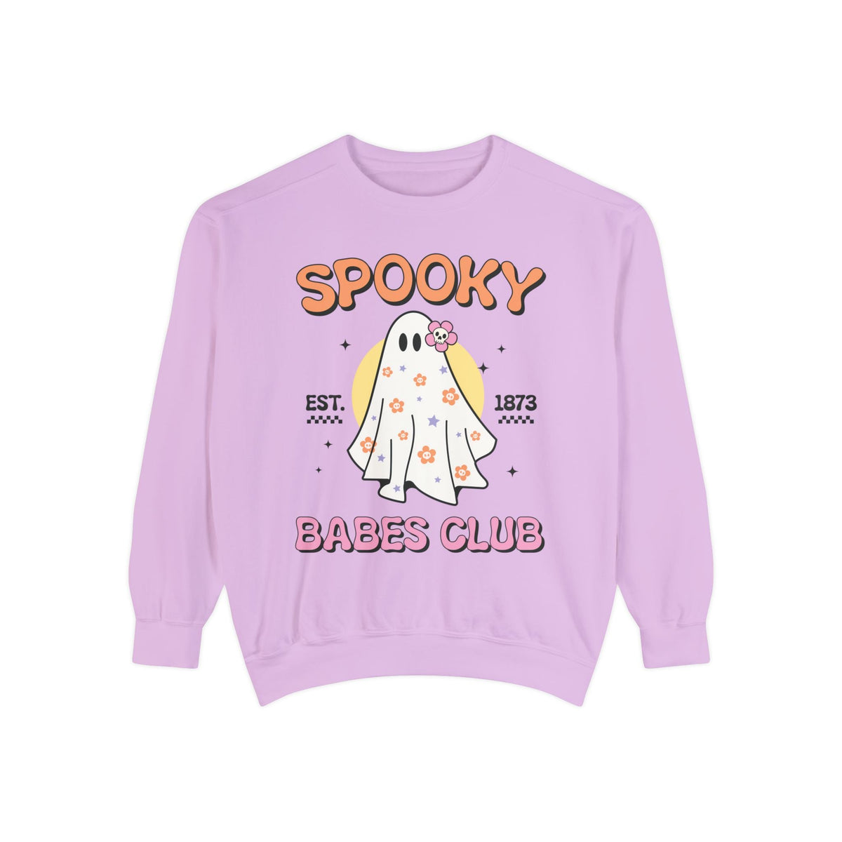 Spooky Babes Club Halloween Ghost Sweatshirt - Retro Halloween Graphic Sweater