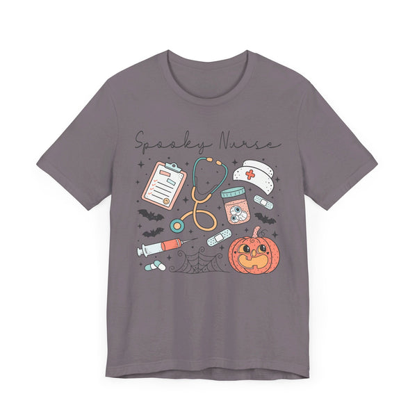 Spooky Nurse Halloween T-Shirt - Medical Theme with Cute Graphics