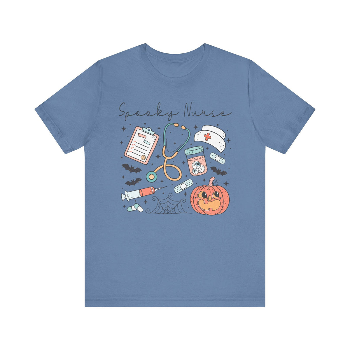 Spooky Nurse Halloween T-Shirt - Medical Theme with Cute Graphics