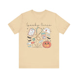 Spooky Nurse Halloween T-Shirt - Medical Theme with Cute Graphics