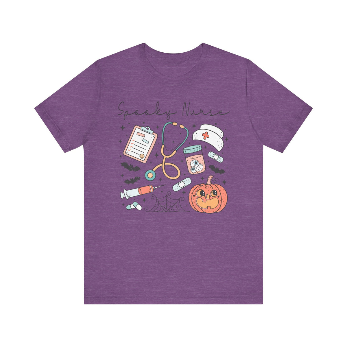 Spooky Nurse Halloween T-Shirt - Medical Theme with Cute Graphics