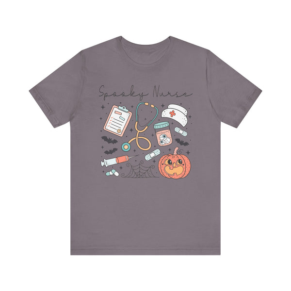 Spooky Nurse Halloween T-Shirt - Medical Theme with Cute Graphics