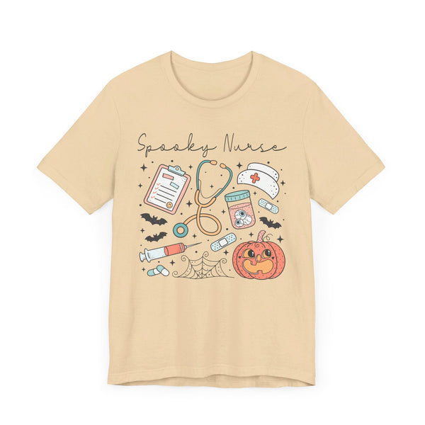 Spooky Nurse Halloween T-Shirt - Medical Theme with Cute Graphics