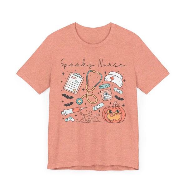 Spooky Nurse Halloween T-Shirt - Medical Theme with Cute Graphics