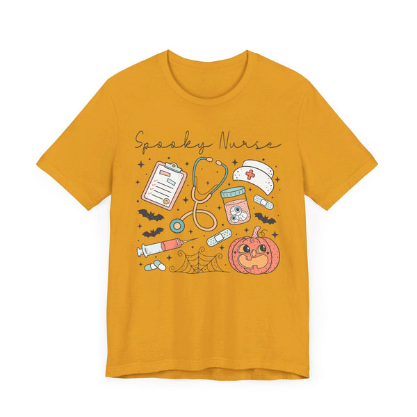 Spooky Nurse Halloween T-Shirt - Medical Theme with Cute Graphics