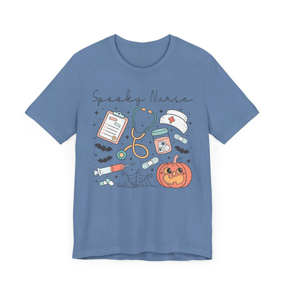 Spooky Nurse Halloween T-Shirt - Medical Theme with Cute Graphics