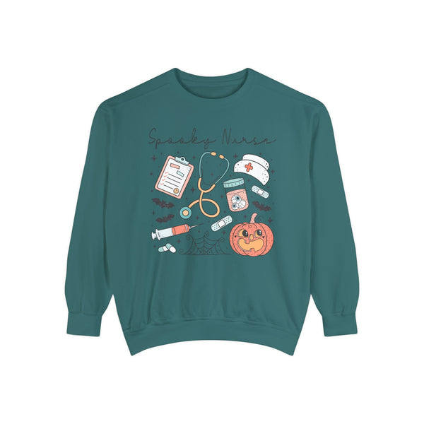 Spooky Nurse Halloween T-Sweatshirt - Medical Theme with Cute Graphics