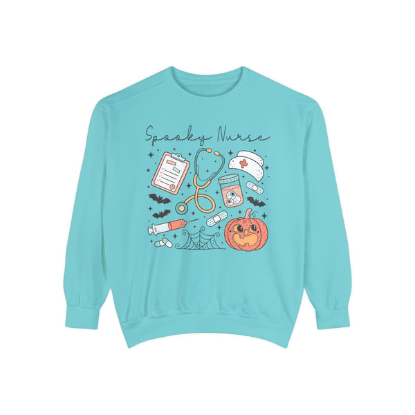 Spooky Nurse Halloween T-Sweatshirt - Medical Theme with Cute Graphics