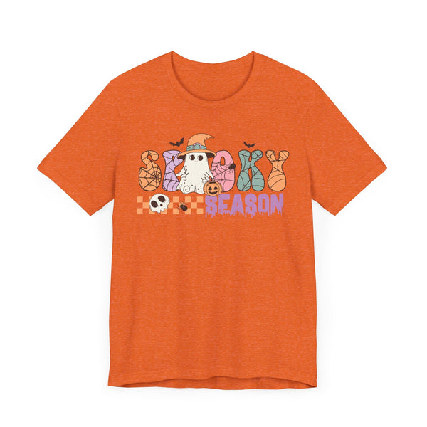 Spooky Season Halloween Shirt - Retro Ghost Witch Graphic Tee