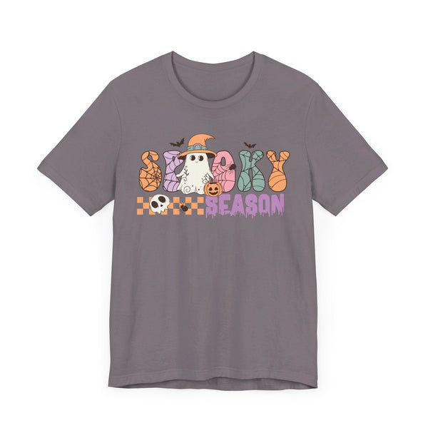 Spooky Season Halloween Shirt - Retro Ghost Witch Graphic Tee