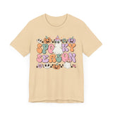 Spooky Season Halloween Shirt - Retro Pastel Ghost Witch Graphic Tee