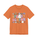 Spooky Season Halloween Shirt - Retro Pastel Ghost Witch Graphic Tee