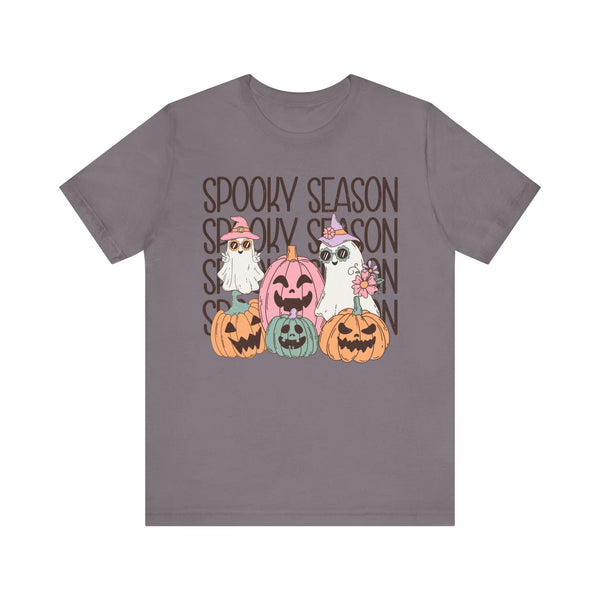 Spooky Season Pumpkins and Ghosts Halloween Shirt - Cute Vintage Ghost Graphic Tee