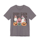 Spooky Season Pumpkins and Ghosts Halloween Shirt - Cute Vintage Ghost Graphic Tee