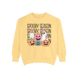 Spooky Season Pumpkins and Ghosts Halloween Sweatshirt - Cute Vintage Ghost Graphic Sweater