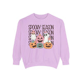 Spooky Season Pumpkins and Ghosts Halloween Sweatshirt - Cute Vintage Ghost Graphic Sweater