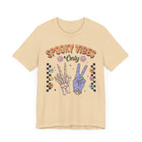 Spooky Vibes Only - Retro Skeleton Halloween Graphic T-Shirt