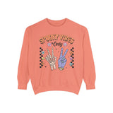 Spooky Vibes Only - Retro Skeleton Halloween Graphic T-Sweatshirt